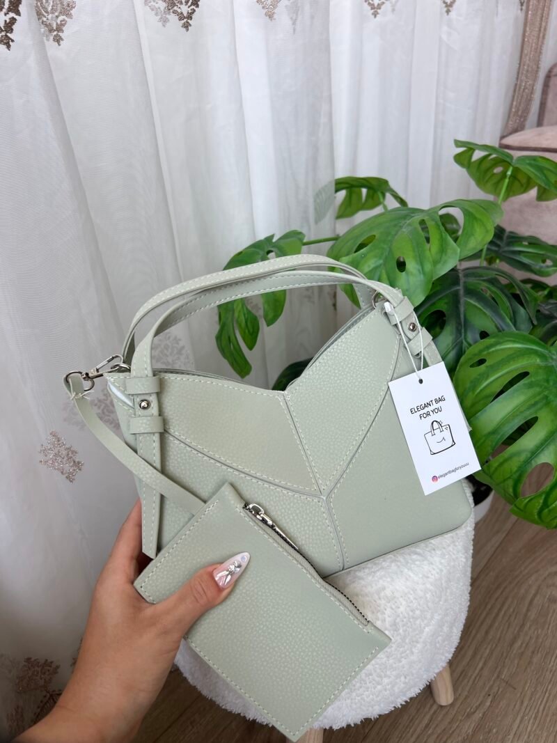 Rozana Mint Green Bag + Wallet