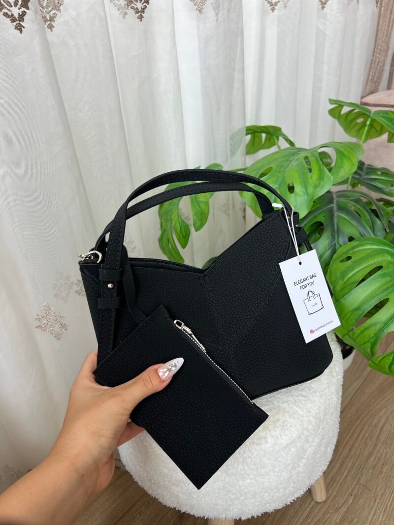 Rozana Black Bag + Wallet