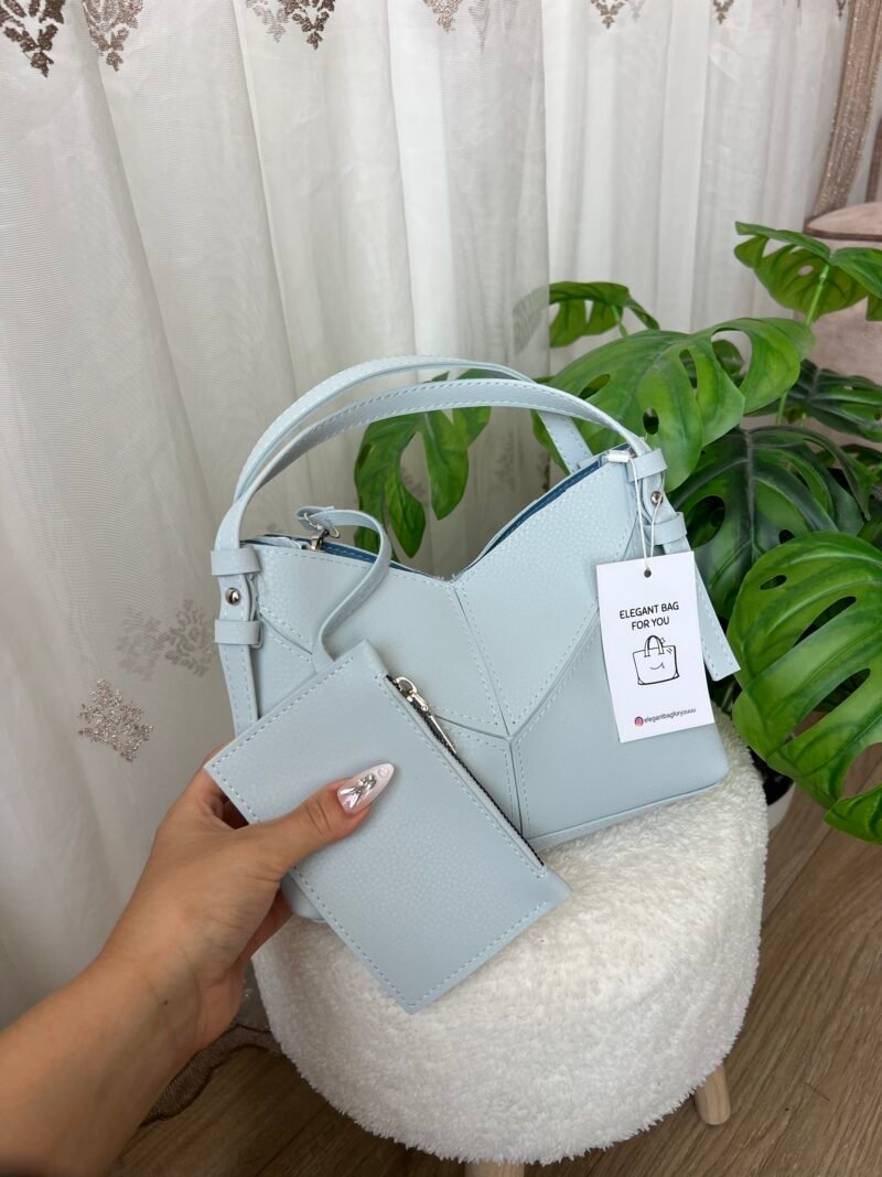 Rozana Baby Blue Bag + Wallet