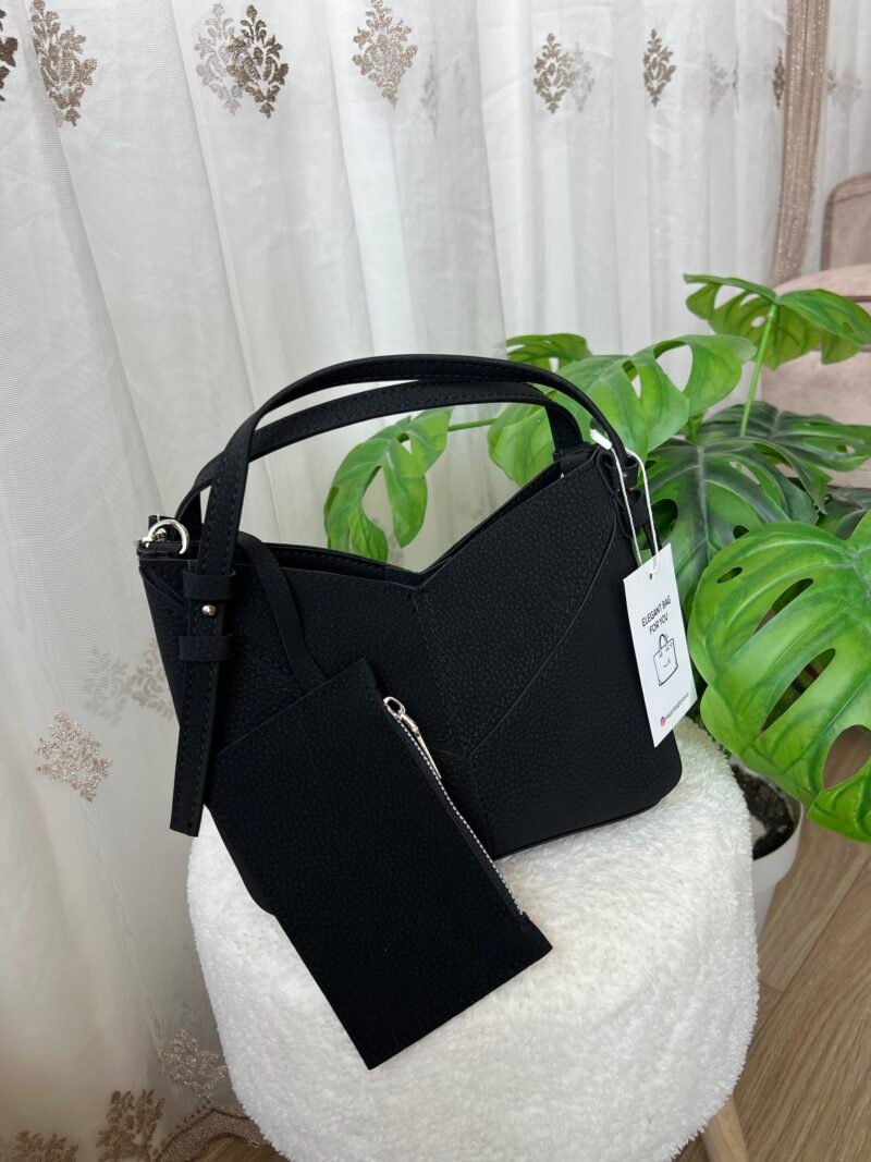 Rozana Black Bag + Wallet