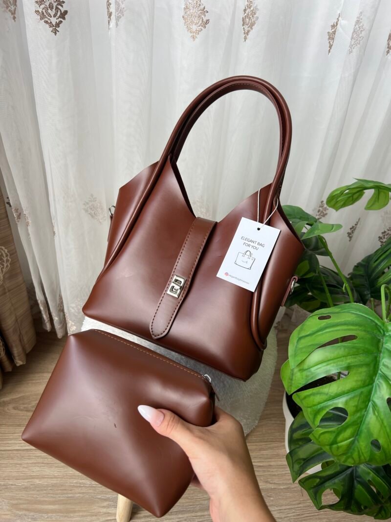 Cindy Chestnut Bag + Purse