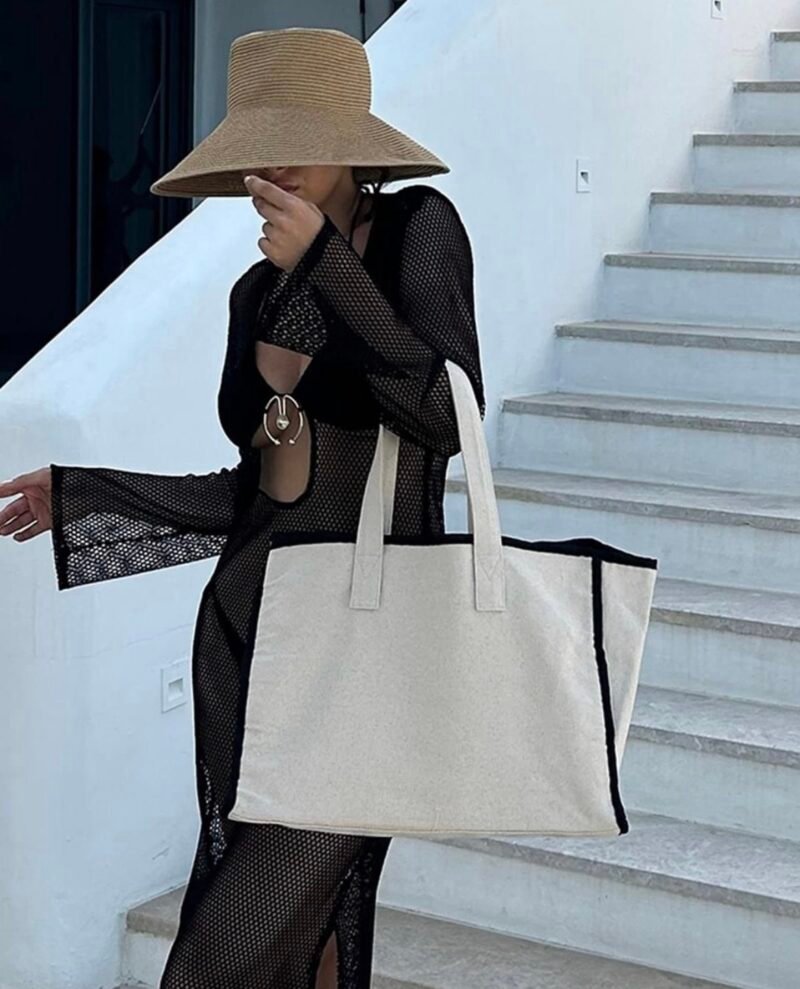 Arc X-Large White Beach Bag