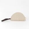 Clutchy White Wicker Hand-Bag