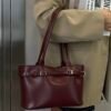Glove Burgundy Bag