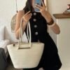 Santa White Handmade Beach Bag