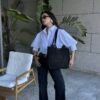 Fabri Black Beach Bag