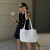 Fabri White Beach Bag