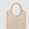 Vicolo Creamy Beach Bag
