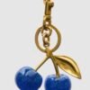 Large Blue Cherry Charm