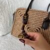 Sunny Brown Wicker Bag + Charm