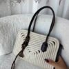 Sunny White Wicker Bag + Charm