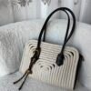 Sunny White Wicker Bag + Charm