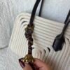 Sunny White Wicker Bag + Charm