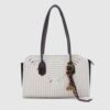 Sunny White Wicker Bag + Charm