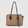Sunny Brown Wicker Bag + Charm