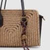Sunny Brown Wicker Bag + Charm