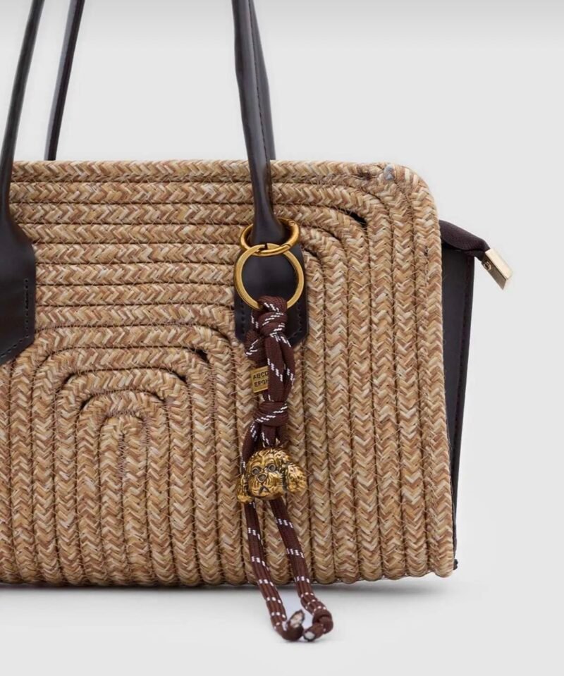Sunny Brown Wicker Bag + Charm