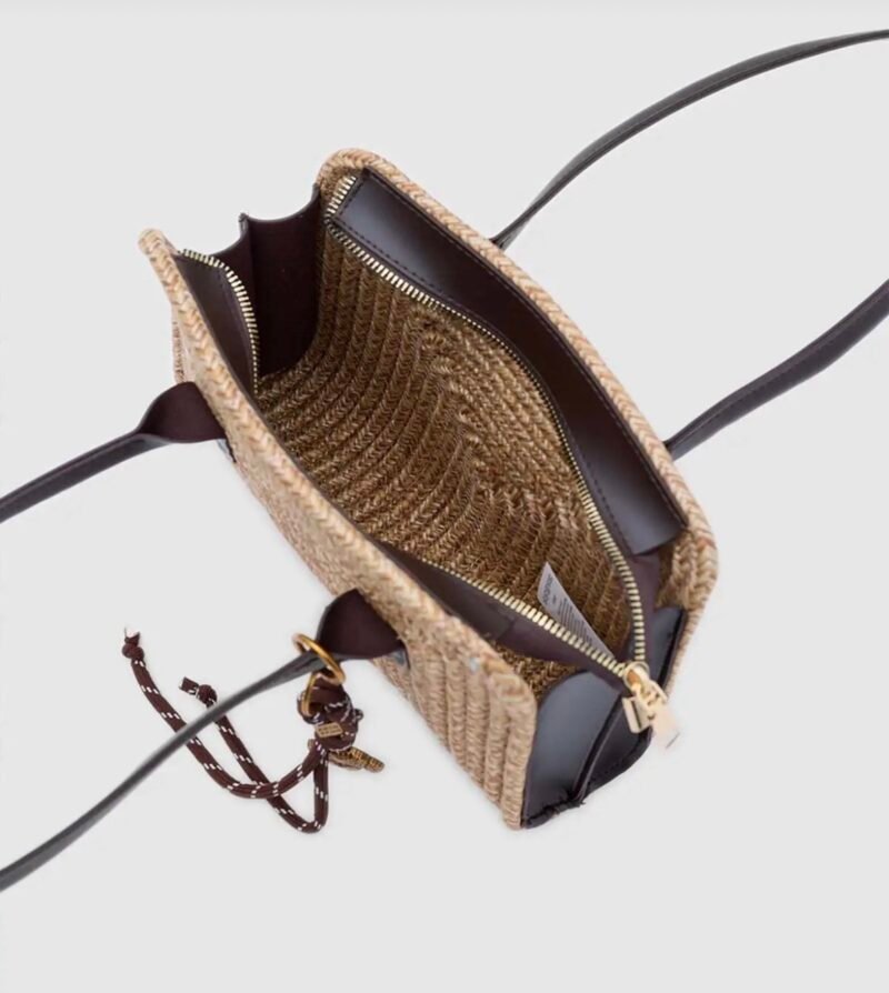 Sunny Brown Wicker Bag + Charm
