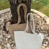 Dorena White Handmade Bech Bag