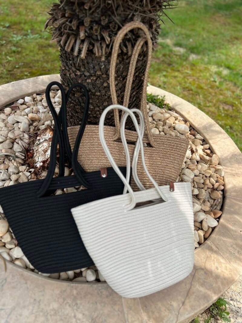Santa White Handmade Beach Bag