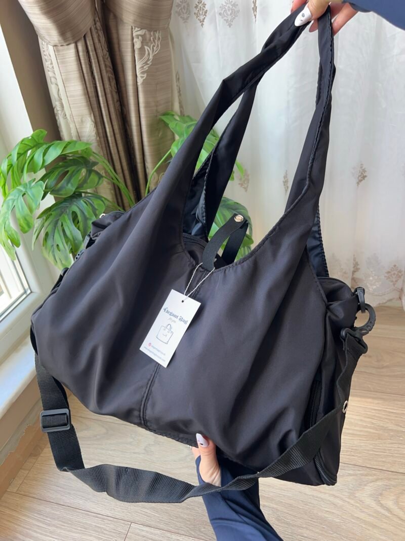 Clover Black Gym Bag