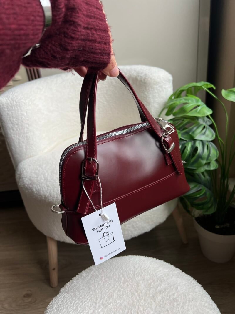 Ribbon Burgundy Bag