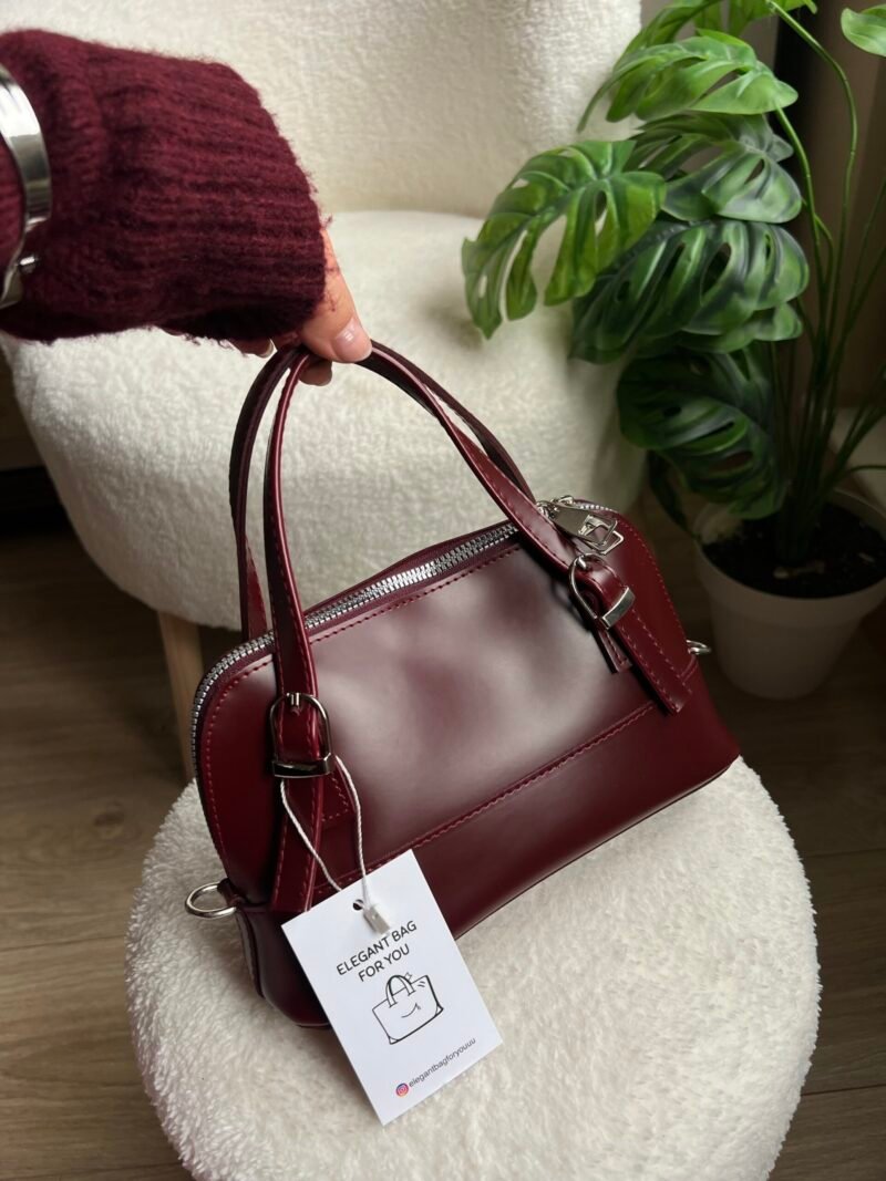 Ribbon Burgundy Bag