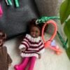Burgundy Outfit Barbie Charm