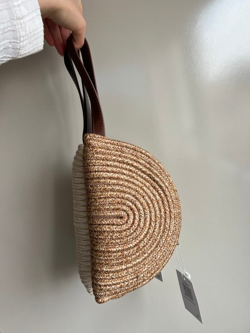 Clutchy Camel Wicker Hand-Bag