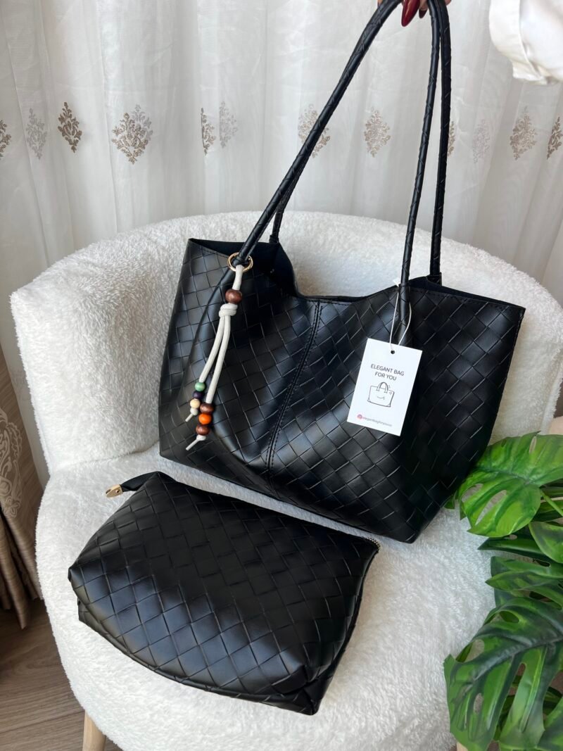 Loom Black Bag + Charm + Purse