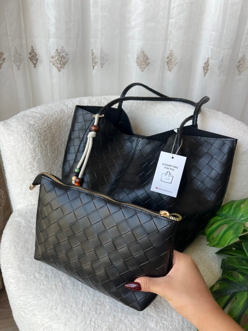 Loom Black Bag + Charm + Purse