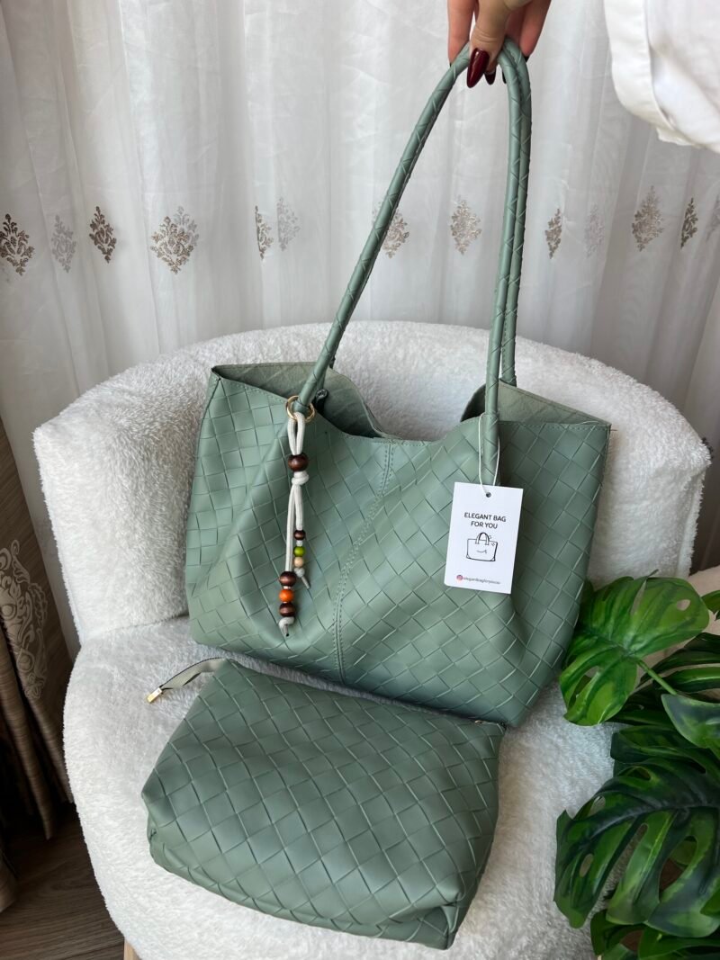 Loom Mint Green Bag + Charm + Purse