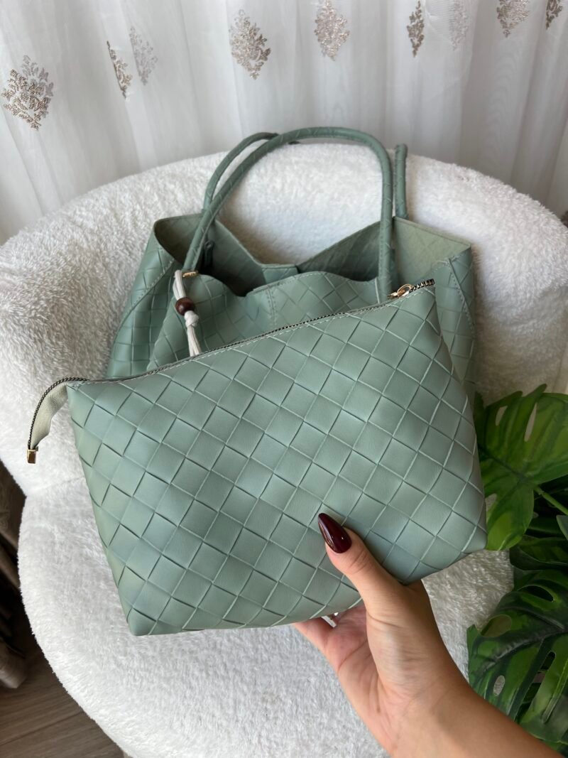 Loom Mint Green Bag + Charm + Purse