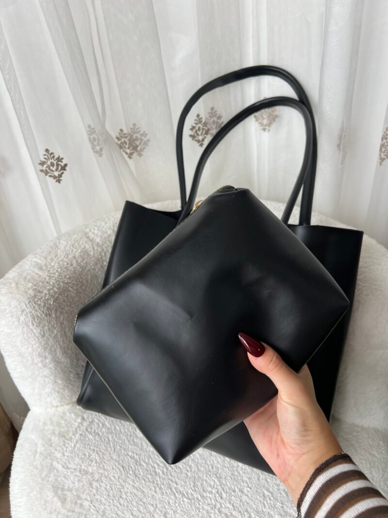 Amber Black Bag + Purse