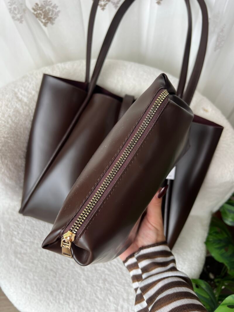 Amber Brown Bag + Purse