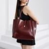 Amber Burgundy Bag + Purse