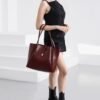 Amber Burgundy Bag + Purse