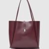 Amber Burgundy Bag + Purse
