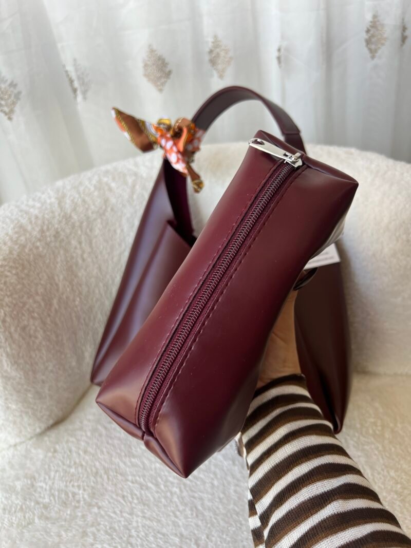 Sandy Burgundy Bag + Purse + Foulard