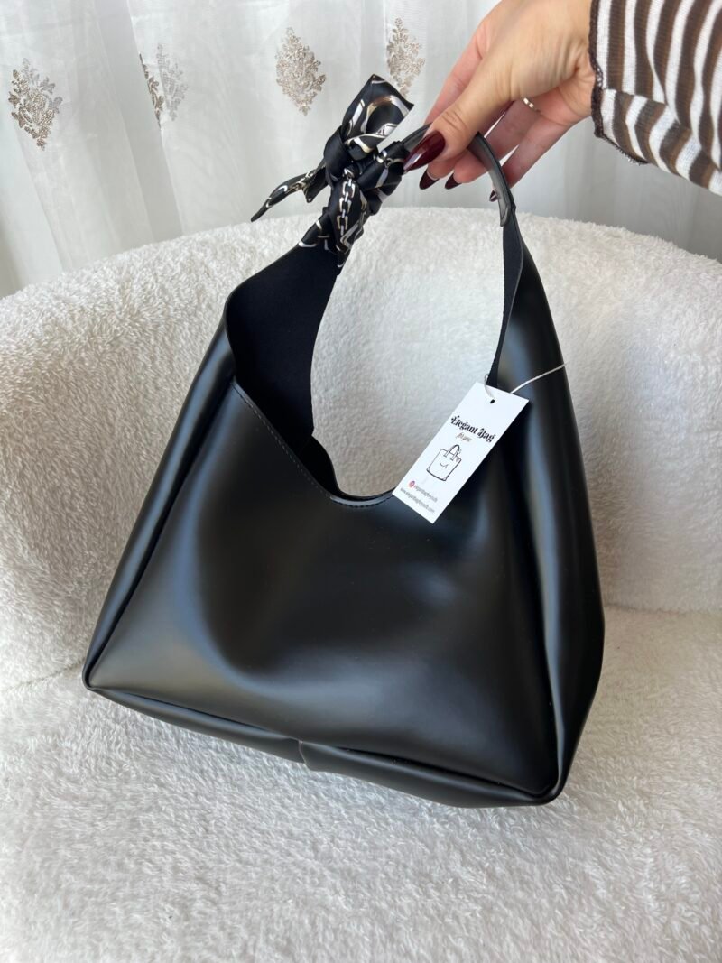 Sandy Black Bag + Purse + Foulard