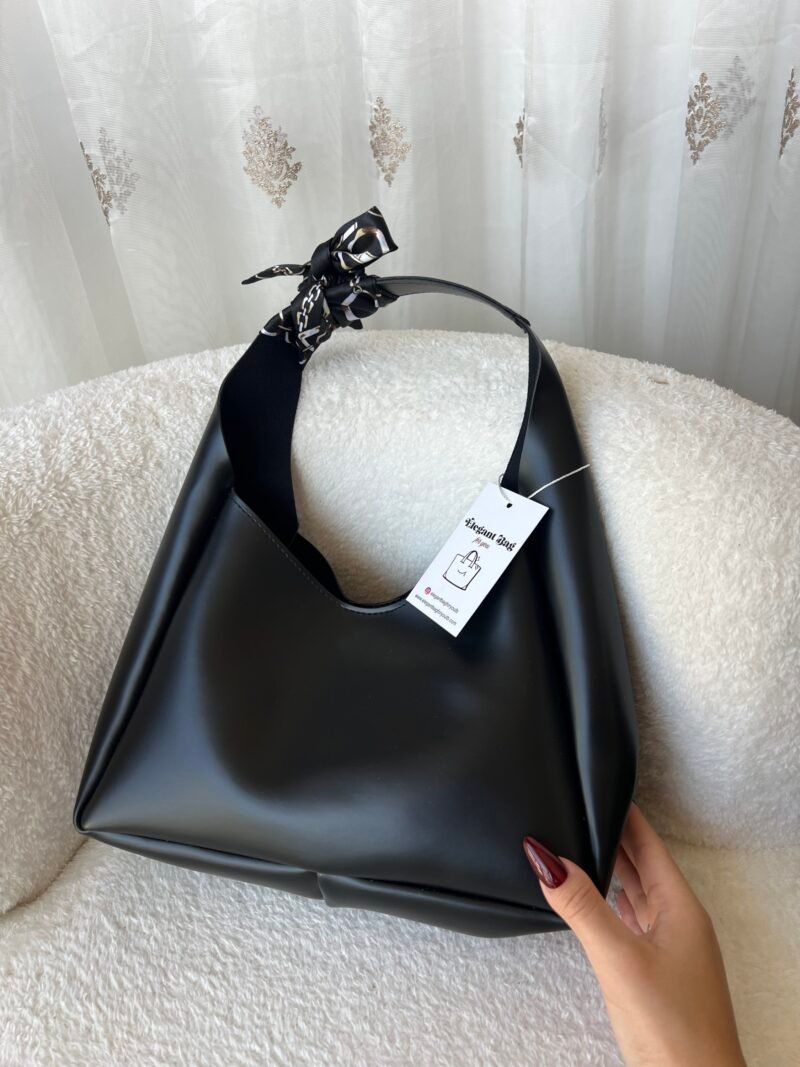 Sandy Black Bag + Purse + Foulard