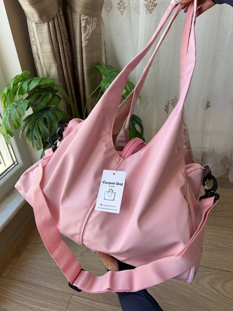 Clover Baby Pink Gym Bag
