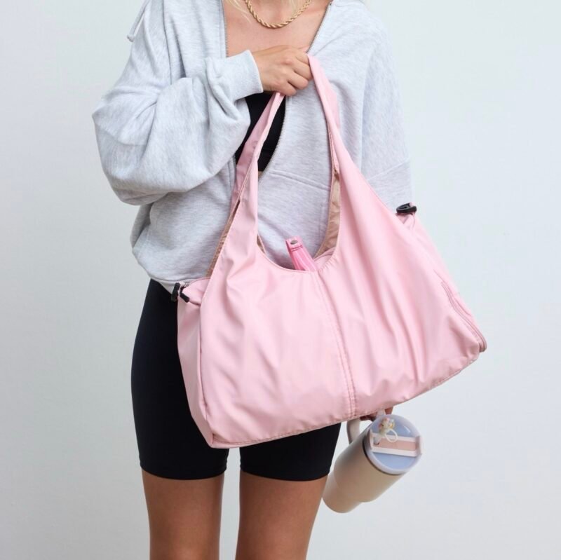 Clover Baby Pink Gym Bag