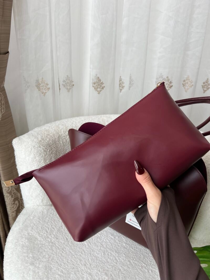 Elara Burgundy Bag + Purse