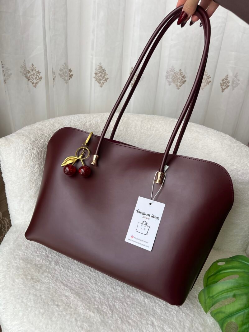 Elara Burgundy Bag + Purse