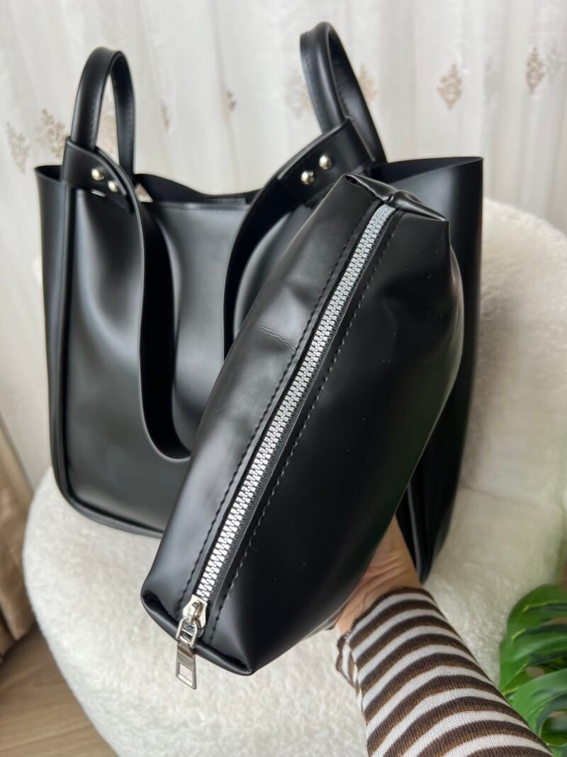 Pera Black Bag + Purse