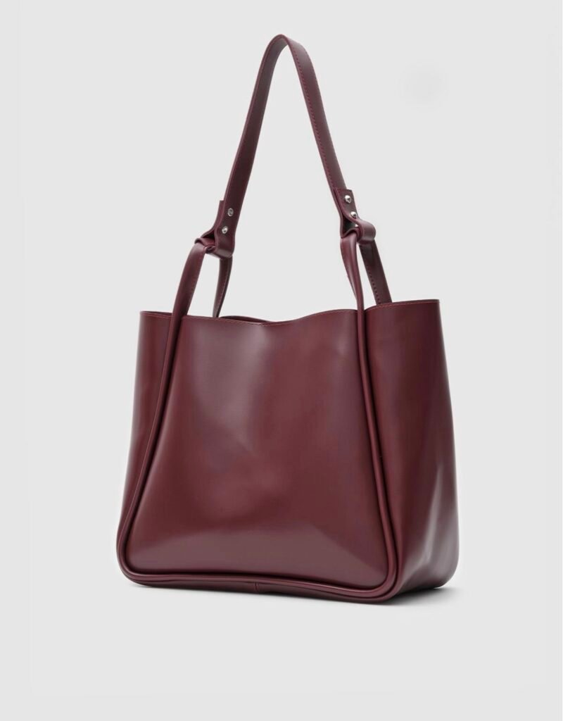 Pera Burgundy Bag + Purse