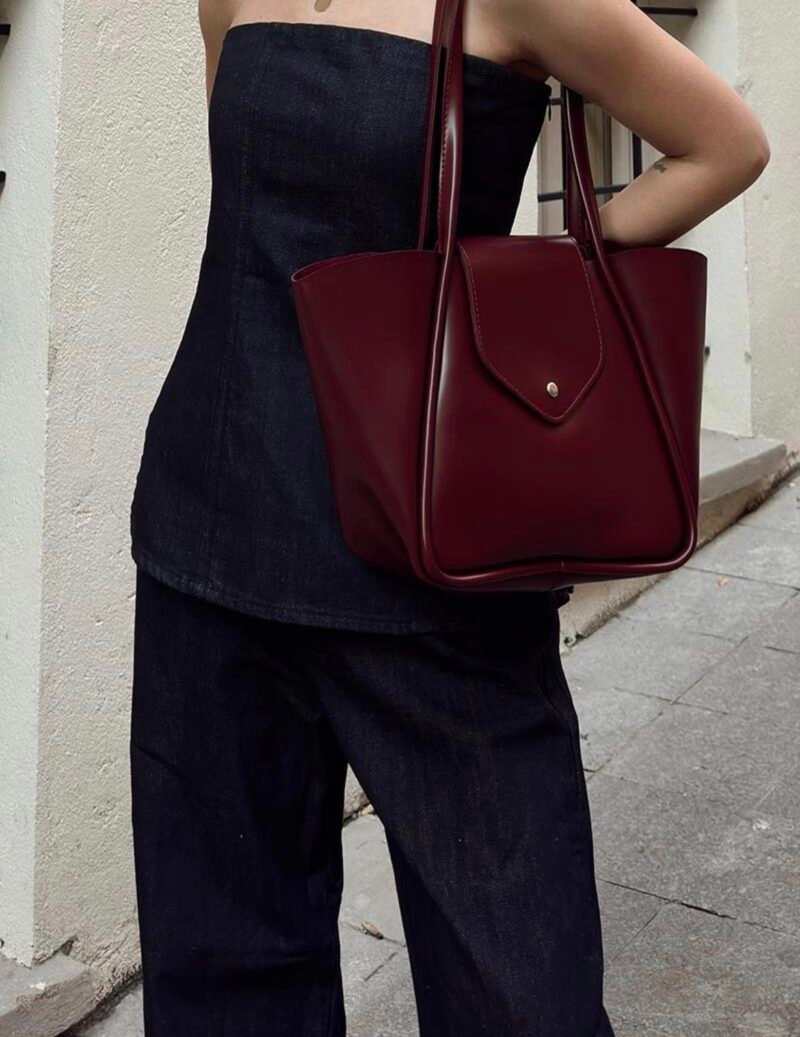 Petre Burgundy Bag + Purse